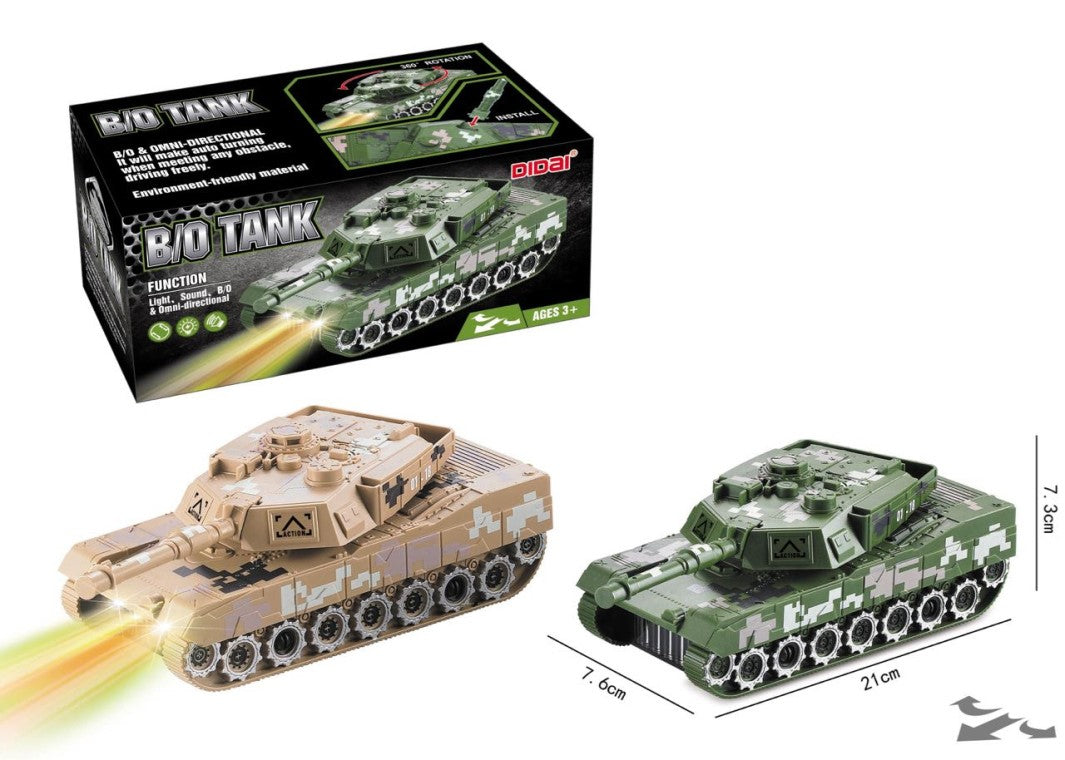 Stridsvagn med Ljus och Ljud