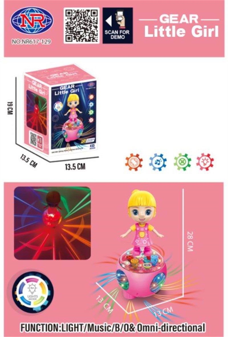 Little Gear Girl's Light Show - Dance and Play in the Colors of the Rainbow!